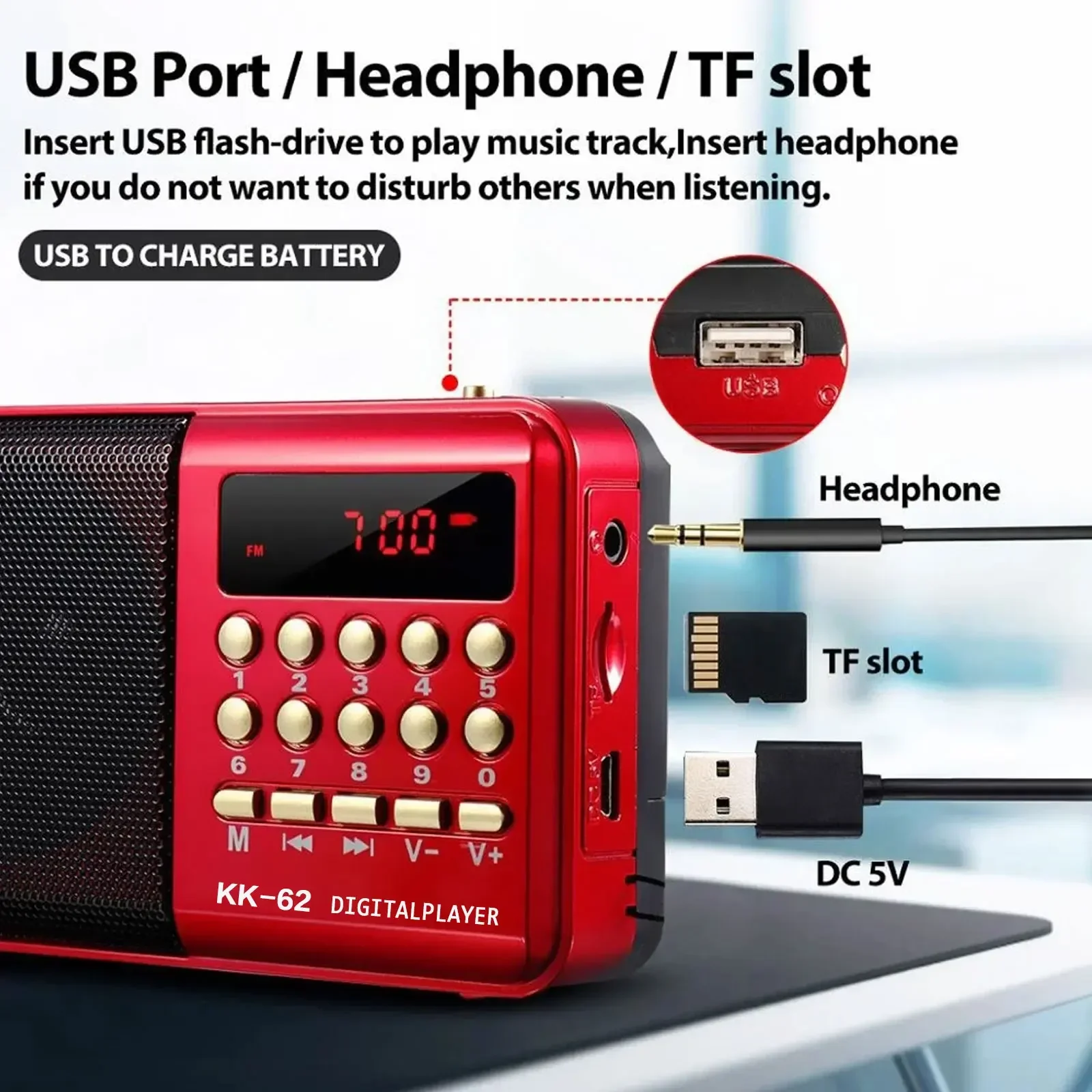 Portable Rechargeable Mini FM  - Emergency Radio Solar 评论和价格