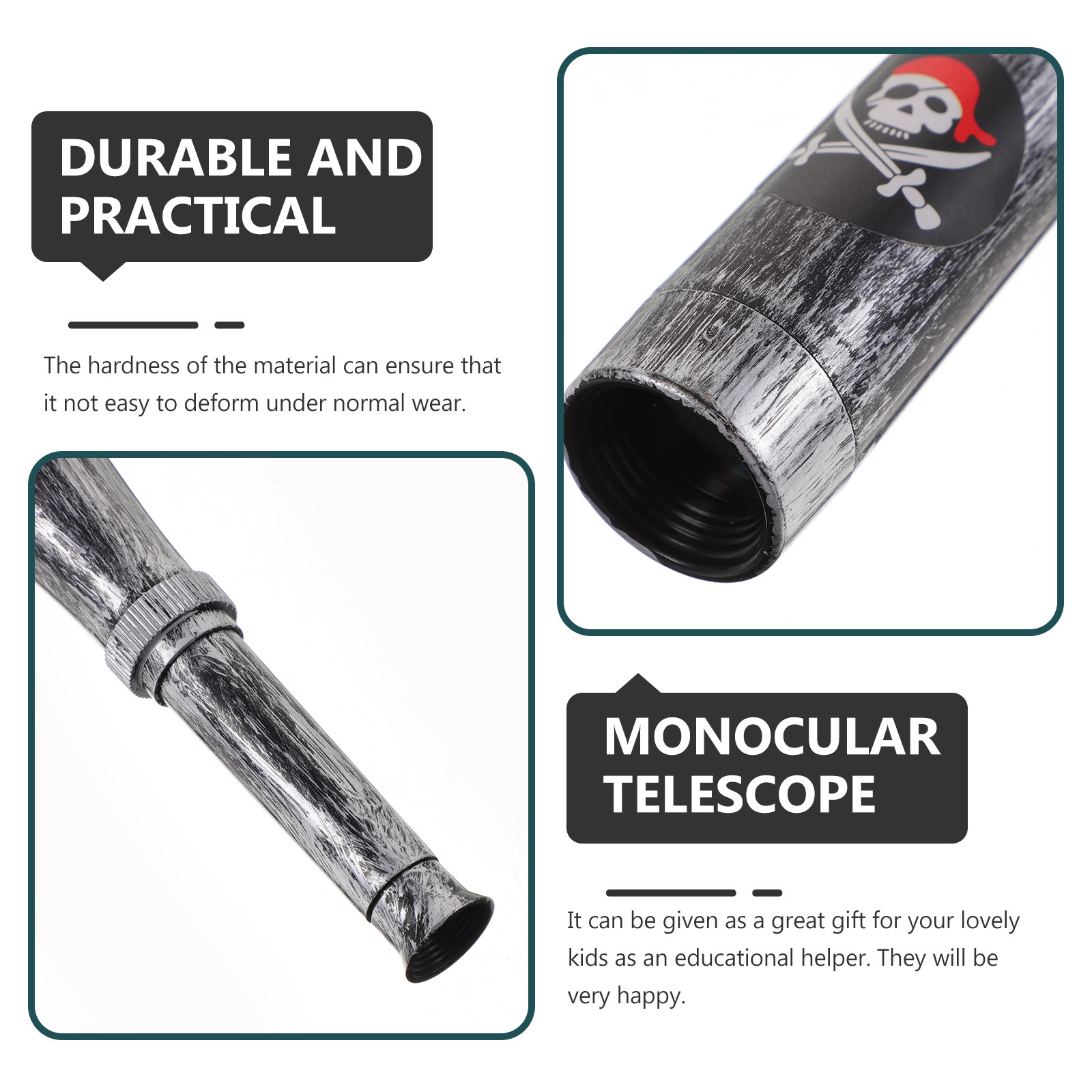 6Pcs Kids Pirate Monocular Tel - Outdoor Adventure Education 评论和价格
