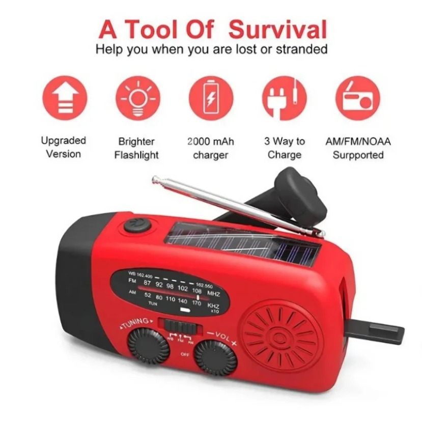 Multifunctional Solar Hand Cra - Emergency Radio Solar 评论和价格
