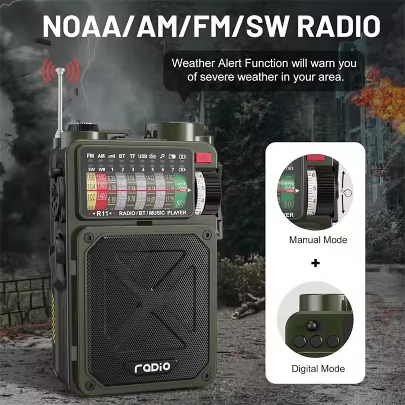 Hand-operated Emergency Solar  - Emergency Radio Solar 评论和价格