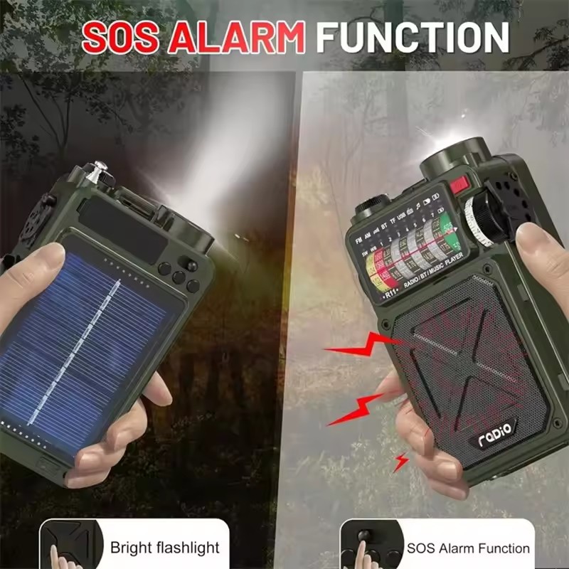 Hand-operated Emergency Solar  - Emergency Radio Solar 评论和价格