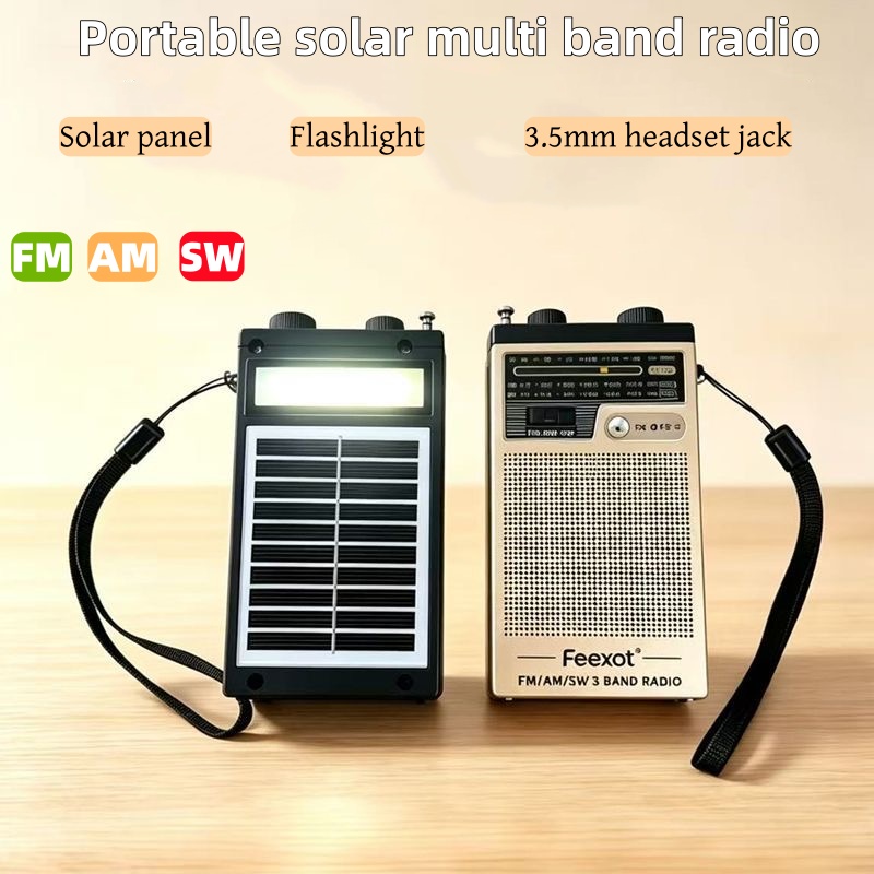 Mini FM AM SW Radio Portable F - Emergency Radio Solar 评论和价格
