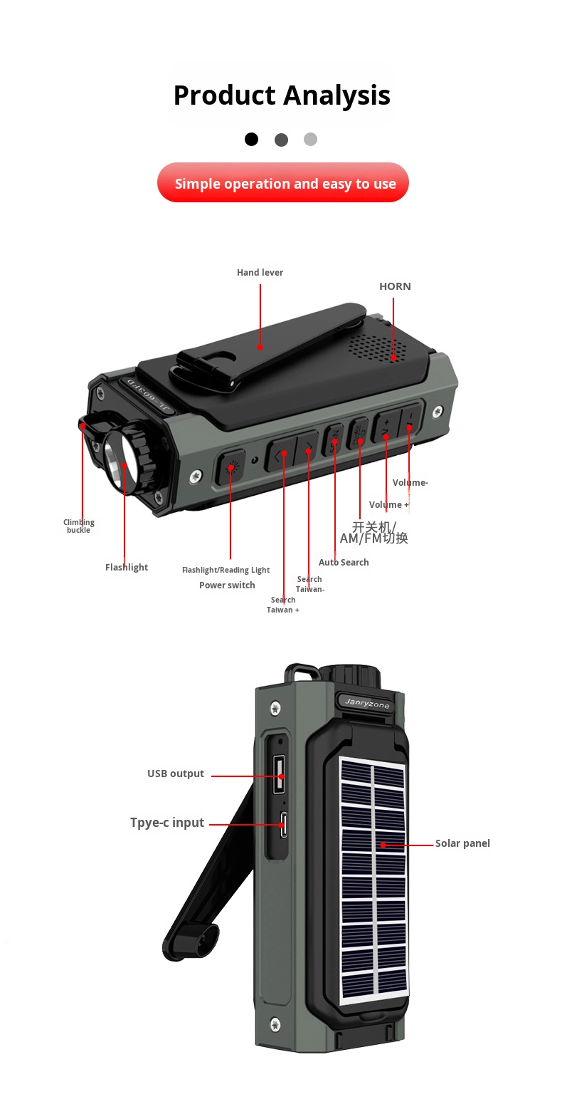2026 Emergency AM/FM Radio Wit - Emergency Radio Solar 评论和价格