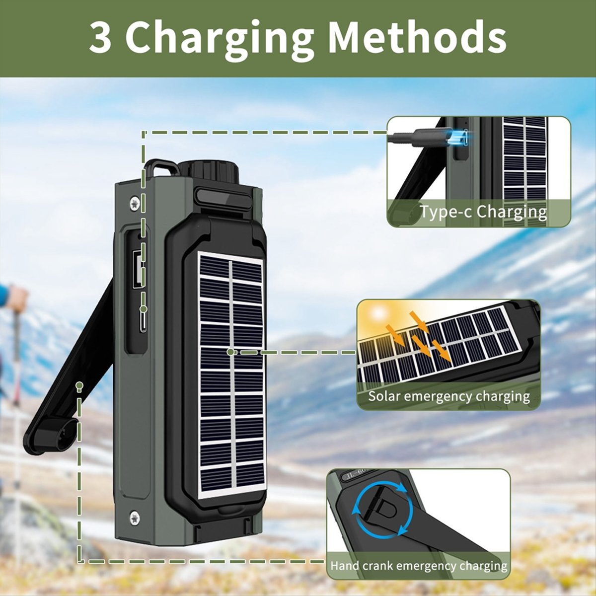 A26Z Portable Solar Radio, Eme - Emergency Radio Solar 评论和价格