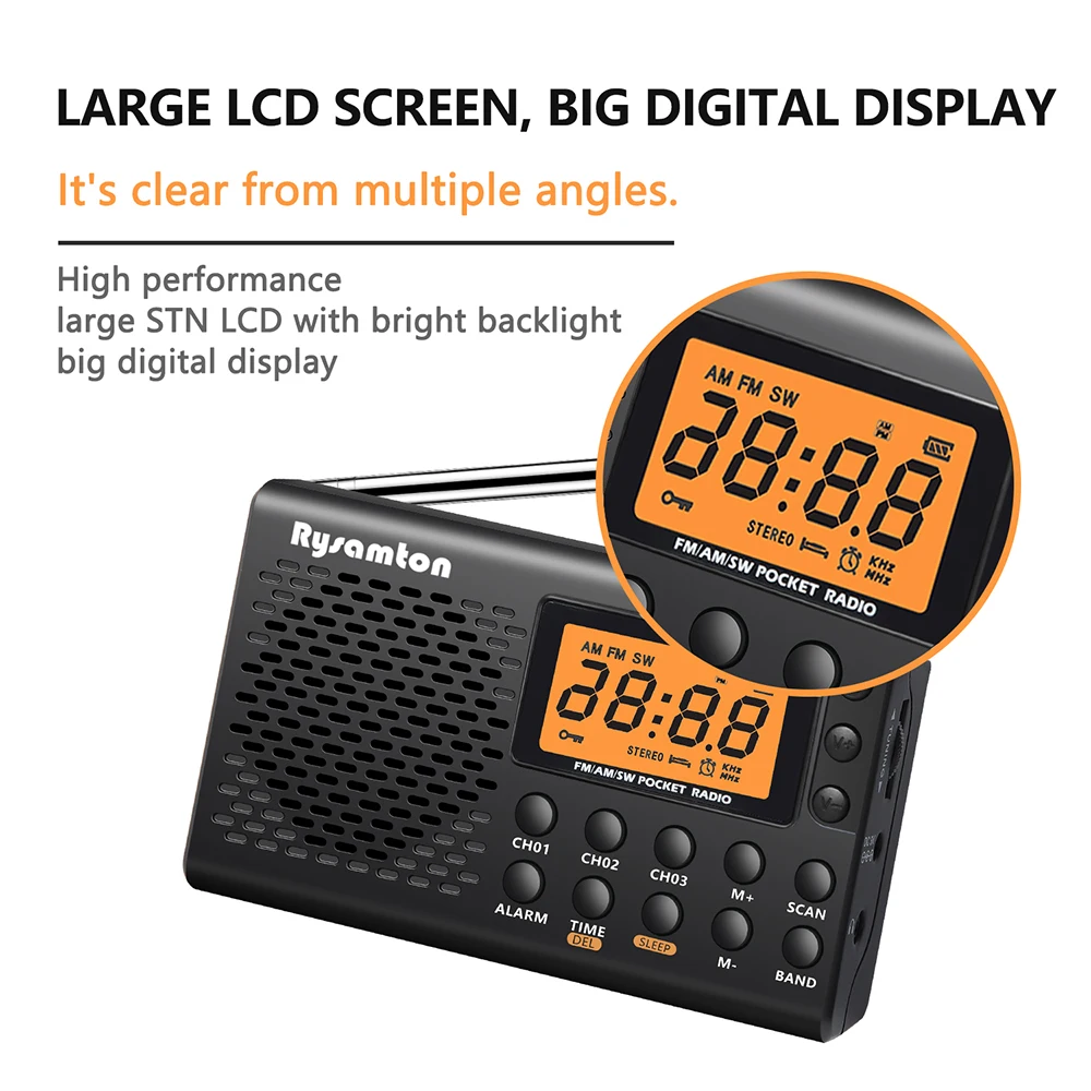 Portable Battery Radio FM Shor - Emergency Radio Solar 评论和价格