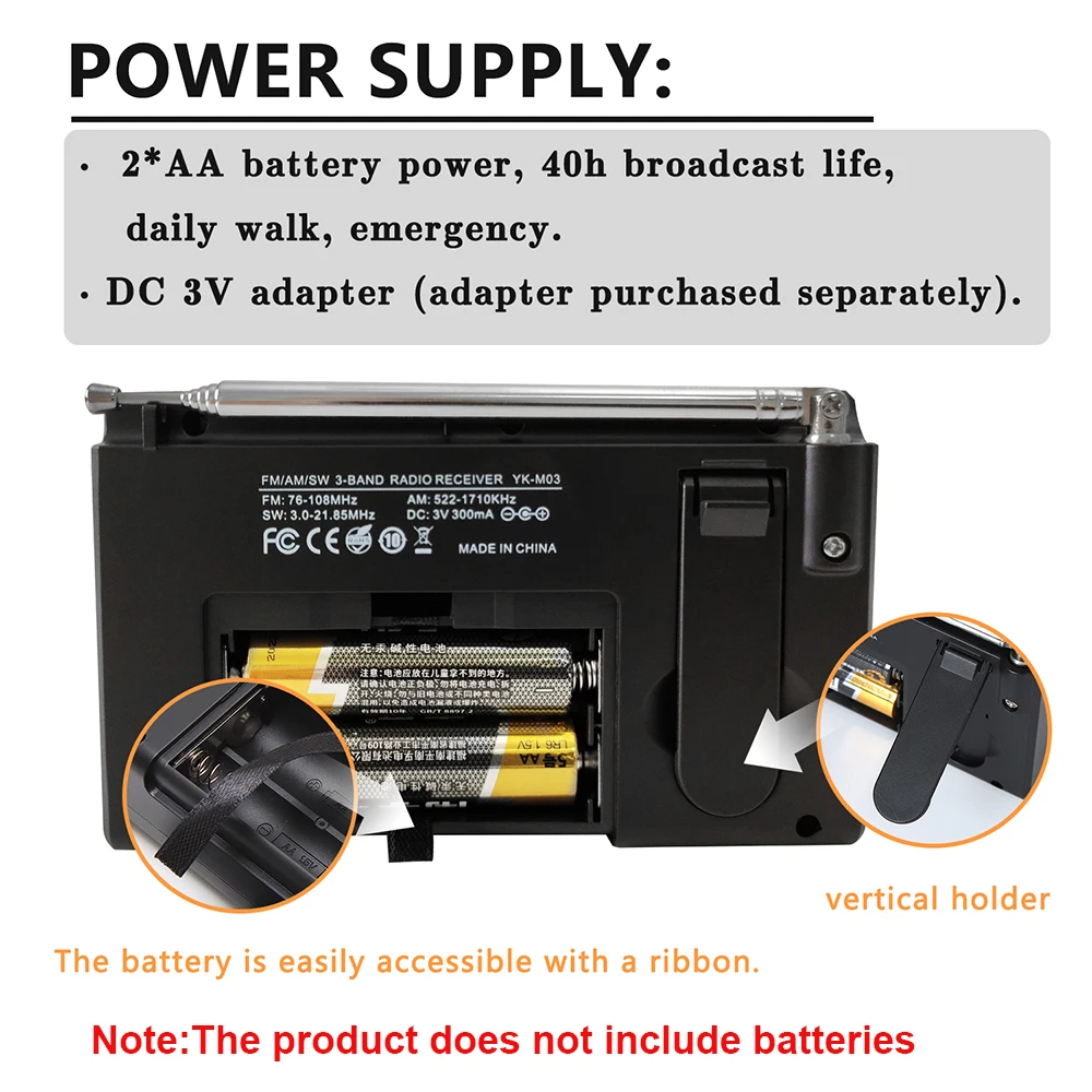 Portable Battery Radio FM Shor - Emergency Radio Solar 评论和价格