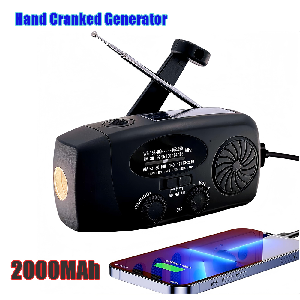 Multifunctional Portable Hand  - Emergency Radio Solar 评论和价格